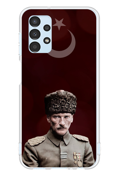 TechTree حافظة سيليكون متوافقة مع هاتف سامسونج جالاكسي A13 على شكل نجمة وهلال...