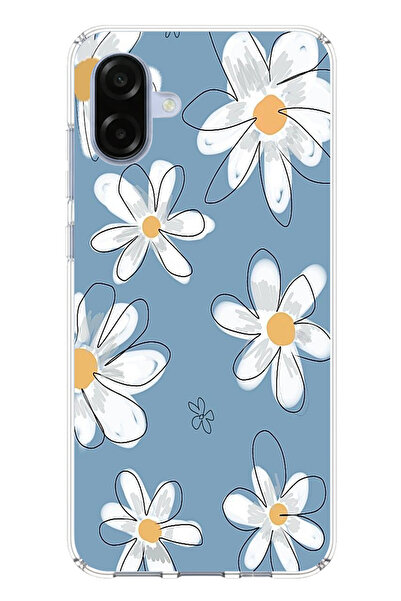 TechTree حافظة سيليكون متوافقة مع هاتف سامسونج جالاكسي A07 باللون الأزرق ديزي...