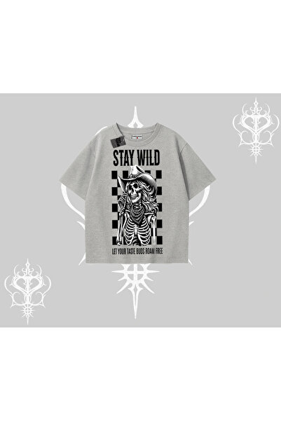 Tarzsokak Tricou oversize Rămâi sălbatic Spirit rock Revoltă urbană