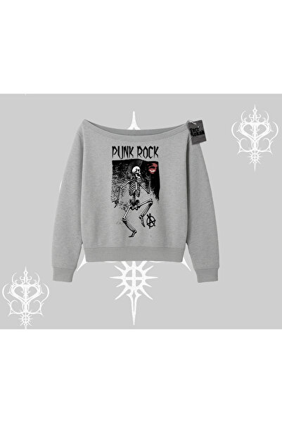 Tarzsokak Світшот з капюшоном Punk Rock Chaos Skeleton Riot