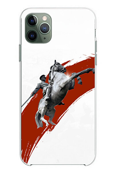 TechTree حافظة سيليكون متوافقة مع هاتف iPhone 11 Pro Max بتفاصيل حصان أتاتورك...