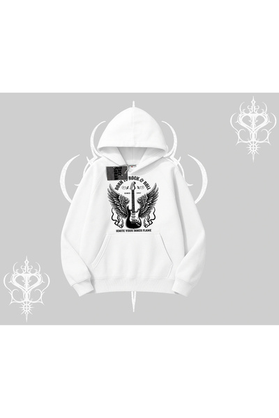 Tarzsokak Hanorac cu glugă Born to Rock Eternal Flame Legacy