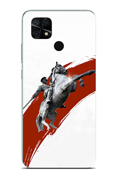 TechTree حافظة سيليكون من طراز Redmi 10C - POCO C40 متوافقة مع شاها كاليف ديتال أتاتورك مطبوع