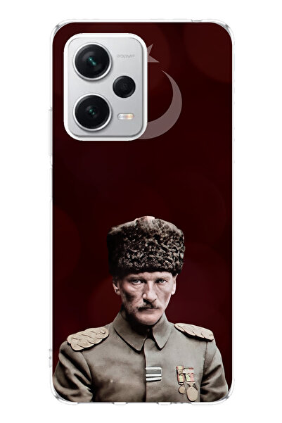 TechTree حافظة سيليكون متوافقة مع هاتف Redmi Note 12 PRO PLUS من Ay Yıldız ور...