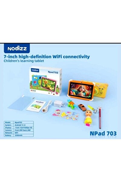 Generic جهاز Npad703 اللوحي للأطفال – جهاز لوحي تعليمي عالي الدقة 7 بوصة | نظ...