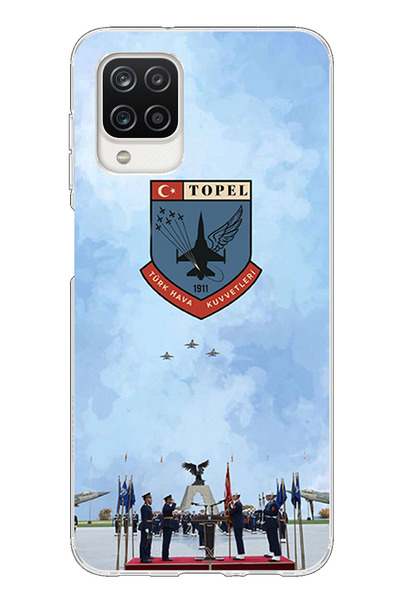 TechTree حافظة سيليكون متوافقة مع القوات الجوية التركية مطبوع لهاتف سامسونج ج...