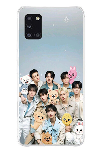 TechTree حافظة سيليكون مطبوع متوافقة مع هاتف سامسونج جالاكسي A31 بتصميم فرقة ...