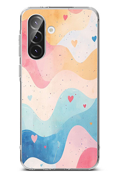 TechTree حافظة سيليكون متوافقة مع هاتف سامسونج جالاكسي A56 ذات ألوان باستيل و...