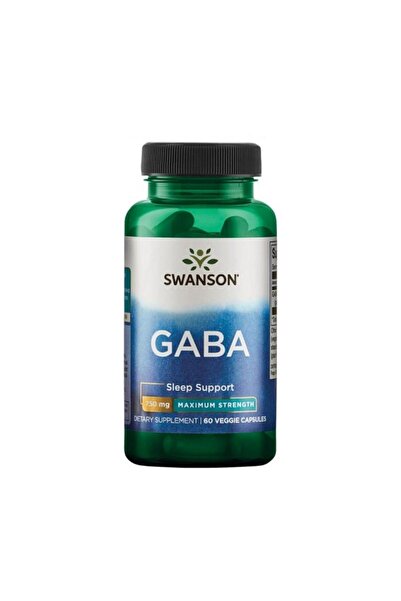 SWANSON GABA - 750 mg concentrație maximă - 60 capsule