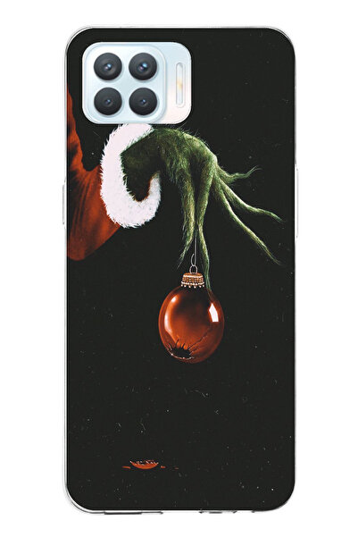 TechTree حافظة سيليكون متوافقة مع هاتف OPPO Reno 4 Lite باللون الأخضر وكرة رأ...