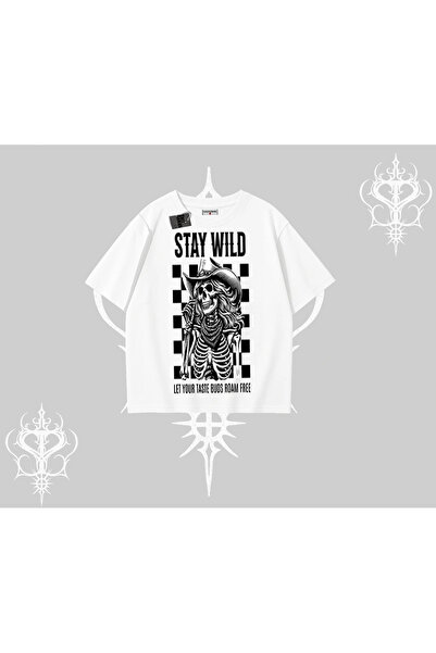 Tarzsokak Tricou oversize Rămâi sălbatic Spirit rock Revoltă urbană