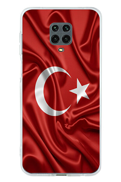 TechTree حافظة سيليكون متوافقة مع Redmi Note 9 PRO-9S بعلم تركيا مطبوع