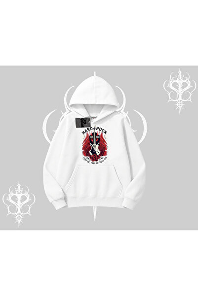 Tarzsokak Hanorac cu glugă Hard Rock Winged Guitar Rebellion