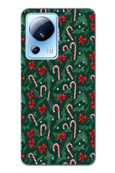 TechTree حافظة سيليكون متوافقة مع هاتف Xiaomi Mi 13 Lite لشجرة الصنوبر وعصا ا...