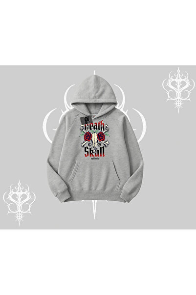 Tarzsokak Hanorac cu glugă Skull & Roses Vintage West Coast Rebellion