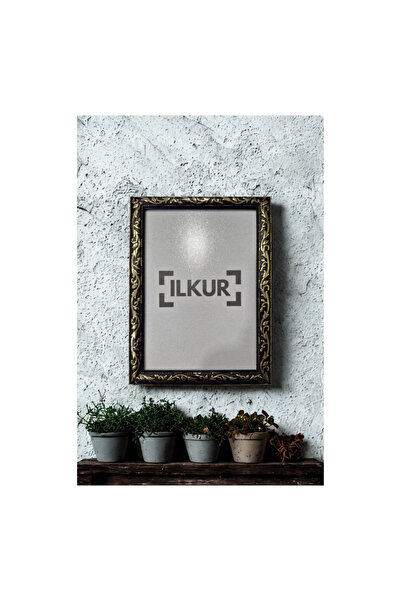 ilkur 13X18 cm Gold Patterned Plexiglass Frame