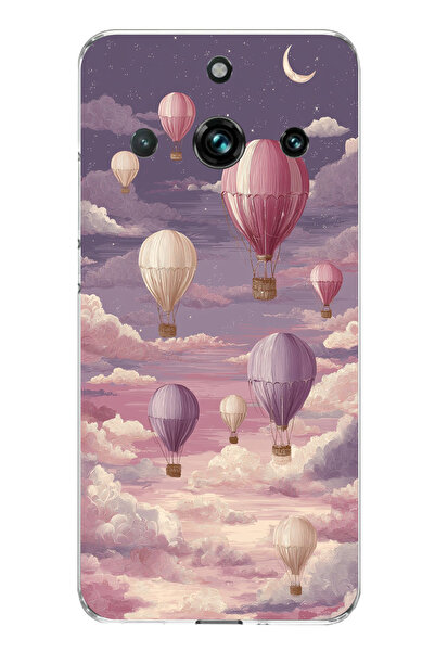 TechTree Realme 11 Pro-11 Pro Plus Compatible Purple Sky and Flying Balloon P...