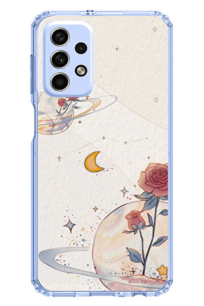 TechTree حافظة سيليكون متوافقة مع هاتف سامسونج جالاكسي A33، بتصميم كوكب ونجمة...