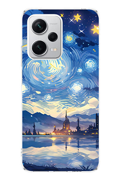 TechTree حافظة سيليكون متوافقة مع Redmi Note 12 PRO PLUS بتصميم السماء المرصع...