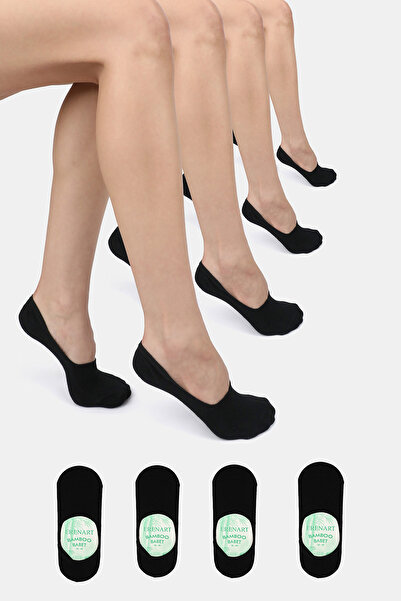 ERENART جوارب راقصة الباليه للسيدات من الخيزران باللون الأسود بدون خياطة وكعب...