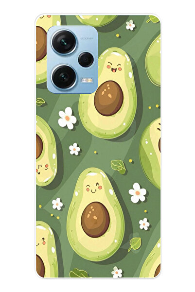 TechTree حافظة سيليكون متوافقة مع هاتف Redmi Note 12 PRO 5G باللون الأخضر الل...