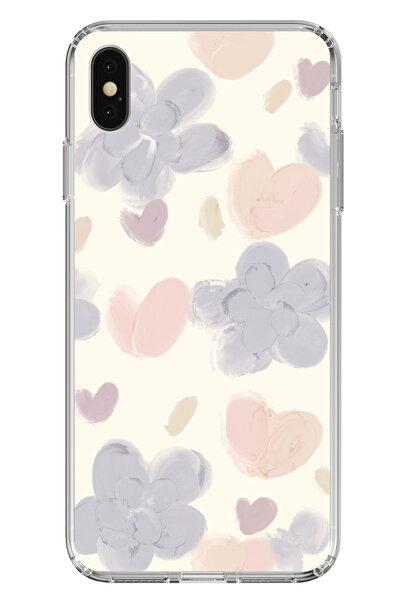 TechTree حافظة سيليكون متوافقة مع هاتف iPhone X-XS من Paint Garden Flower and...