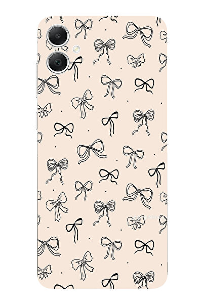 TechTree حافظة سيليكون متوافقة مع هاتف سامسونج جالاكسي A05 باللون الأسود ونمط...