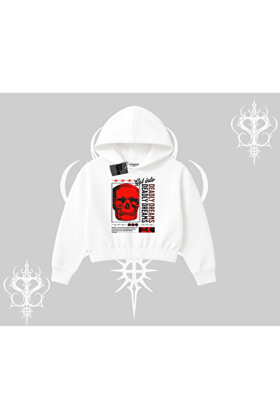 Tarzsokak Φούτερ με κουκούλα και στάμπα κρανίου Deadly Dreams Redcore Street ...