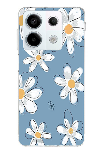 TechTree حافظة سيليكون متوافقة مع هاتف Redmi Note 13 PRO 5G باللون الأزرق ديز...