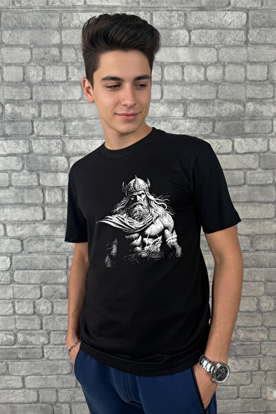 barsdepo تي شيرت God of Thunder Line مطبوع، تي شيرت للجنسين للأطفال/البالغين ...