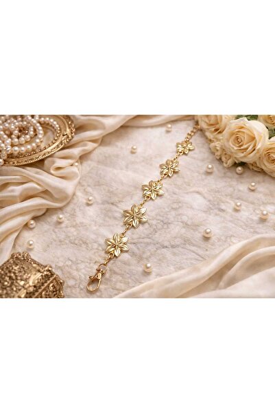 modaes butik çiçek desenli zincir kemer kadın kemer elbise kemeri vücut kemer...