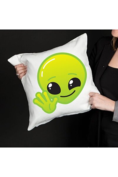 gifttime Alien Design Decorative Pillow Case – Fun Pattern, Hollow, Special Design