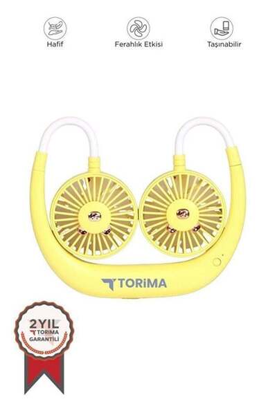 Torima F-10 Boyuna Asmalı 3 Kademeli Fan Sarı