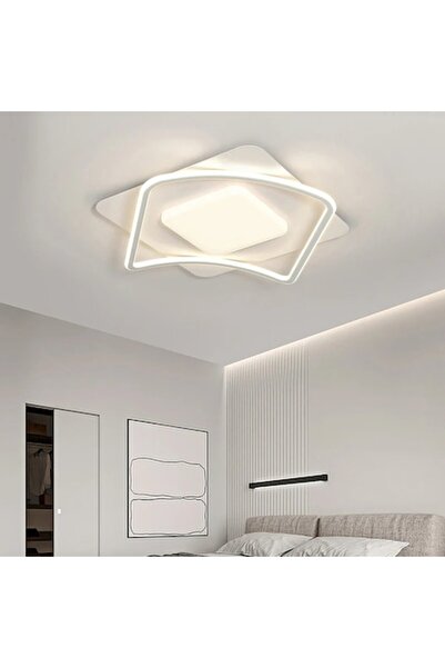 OEM MODERNO LED Chandelier 106W, 2 Squares, Cool/Warm/Neutral, Dimmable, White
