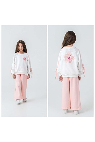 Name Baby Детски спортен екип с флорални мотиви за момичета JAB-14022