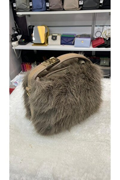 BLACK PLUSH WOMEN'S BAG