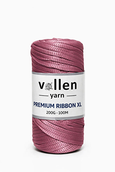 vollen yarn Premium 200gr/4mm Polyester Ribbon Ip,makrome Ipi,çanta Ipi,hobi ...
