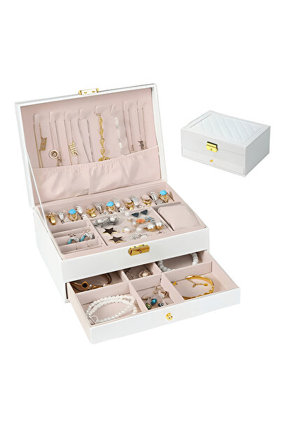 Teno Jewelry White 3 Shelves