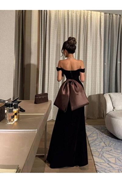 Masha ~ فستان سهره أنيق ناعم مخمل