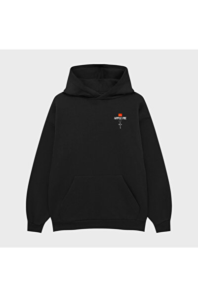 PURE EFFECT Hanorac unisex APPLE PIE TRAVIS cu imprimeu 3 Thread Ş cu căptușe...