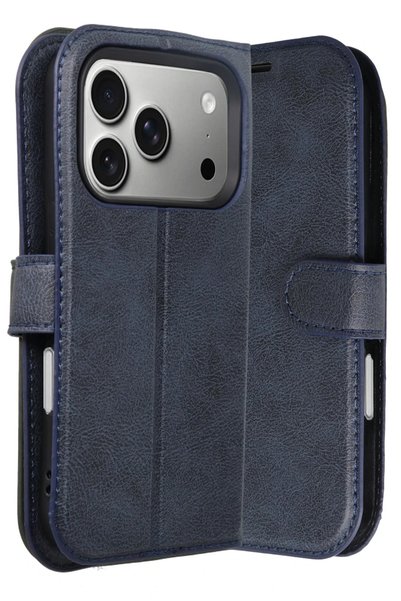 MMP SHOP iPhone 17 Pro Compatible Camera Protected Leather Case with Stand an...