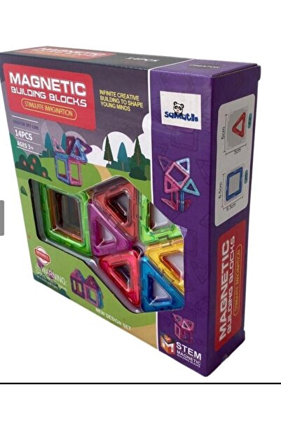 Online 14 Parça Manyetik Bloklar Magnetıc Building Blocks