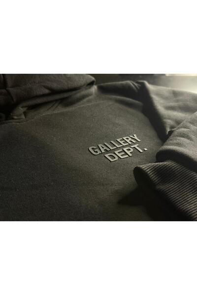 PURE EFFECT Galerie unisex Dept. Hanorac cu glugă cu imprimeu 3 Thread Ş cu căptușeală din fleece cu logo în relief din cauciuc