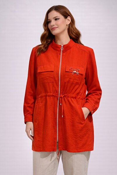 FUAT GÜRSEN Zippered Waist-Tightening Jacket