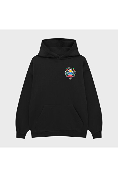 PURE EFFECT Hanorac unisex CASA WAY cu imprimeu 3 Thread Ş cu căptușeală din ...