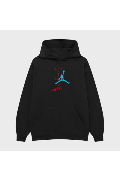 PURE EFFECT Hanorac unisex CACTI HIGHEST cu imprimeu 3 Thread Ş cu căptușeală din fleece