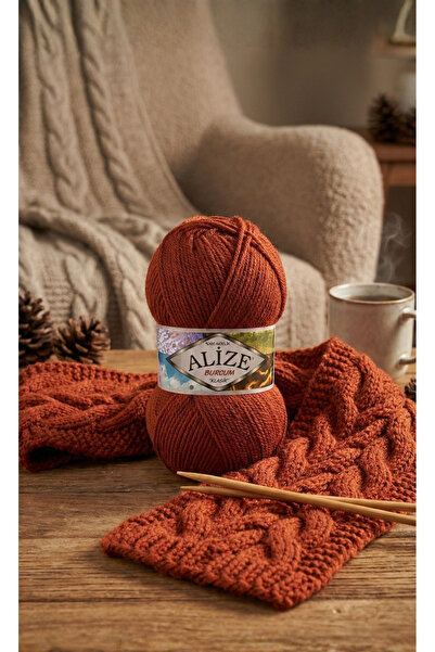 Alize Kazak, Hırka, Amigurumi İpi | Burcum Klasik El Örgü İpliği | 036 | %100 Akrilik | 100gr 210mt |