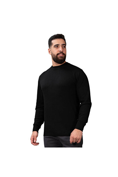 Giordano Men’s Mock Neck Jersey Knit Relaxed Fit Sweater