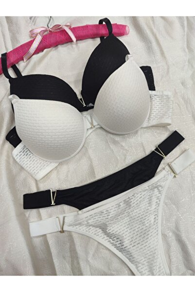 Love Angels Σετ εσωρούχων με μοτίβο σταγόνας V με λεπτομέρεια, διπλό σετ εσωρ...