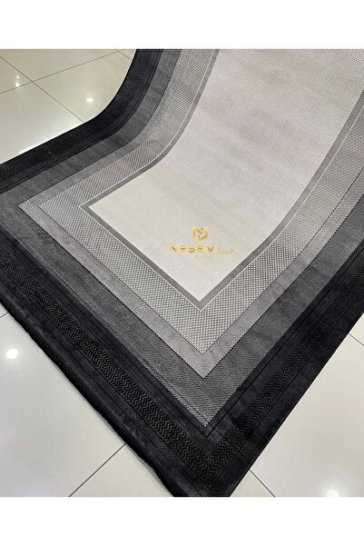 Neşem Halı Boutique DİLEK HALI SERRA 0725 A SIYAH SIYAH SALON OTURMA ODASI HA...